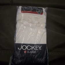 Vtg Jockey Classic 2004 Men's White Cotton Briefs Sz 32 Pk of 3 Front Fly 9007