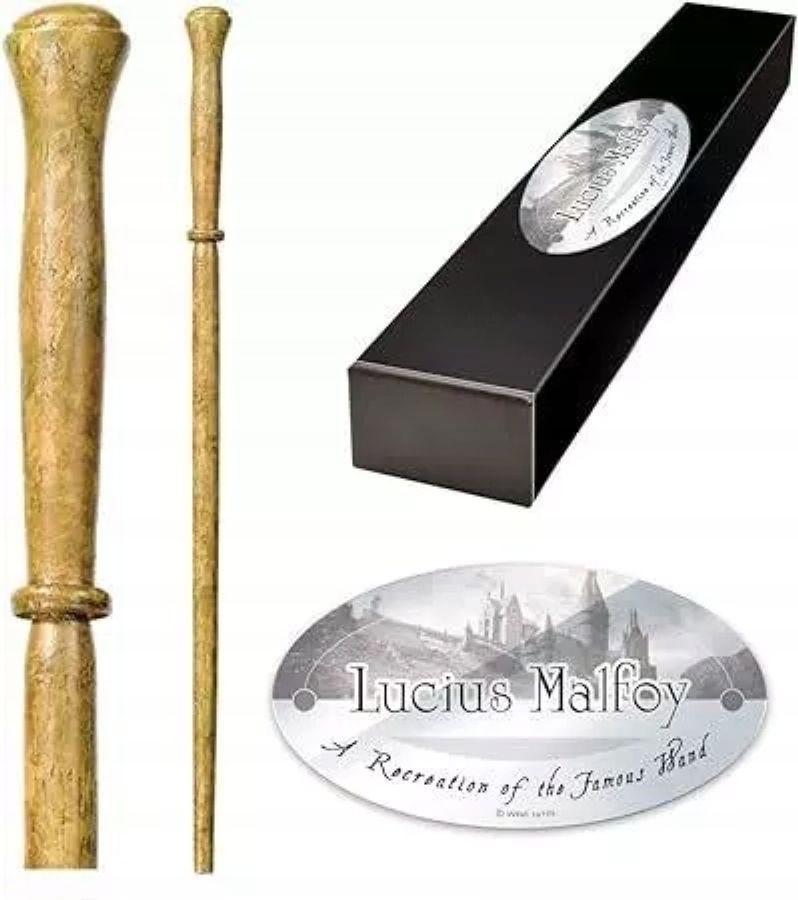 Harry Potter Lucius Malfoy varita mágica accesorio pieza de coleccionista cosplay regalo