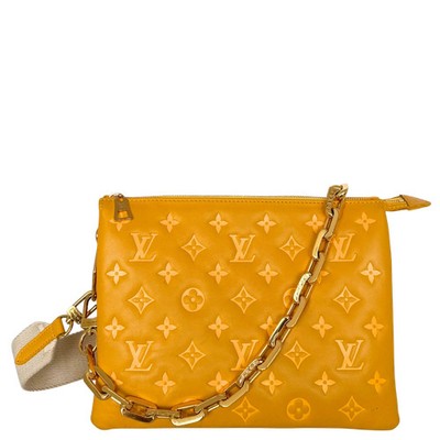 Louis Vuitton Monogram Empreinte PM Coussin Handtasche Gelb / gut