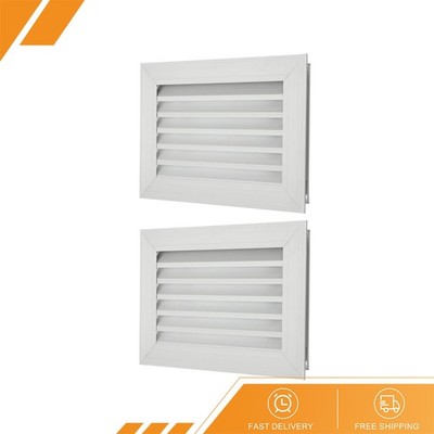 2 x Door Air Vent Cover 12''x8'' Aluminum Grille Ventilation Cover Louvered