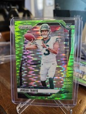 2024 Panini Prizm - Rookies Jordan Travis #359 Neon Green Pulsar Prizm (RC)