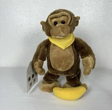 Vintage PBC International Monkey Crying Laughing Plush Animal Toy Banana Working