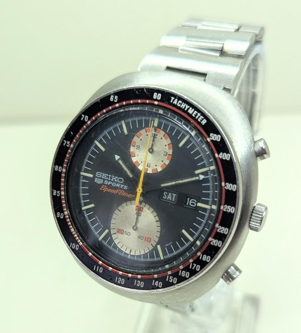 1972 Double ​​Timer Seiko 6138-0011 Speed Big - vintagewatches.pk