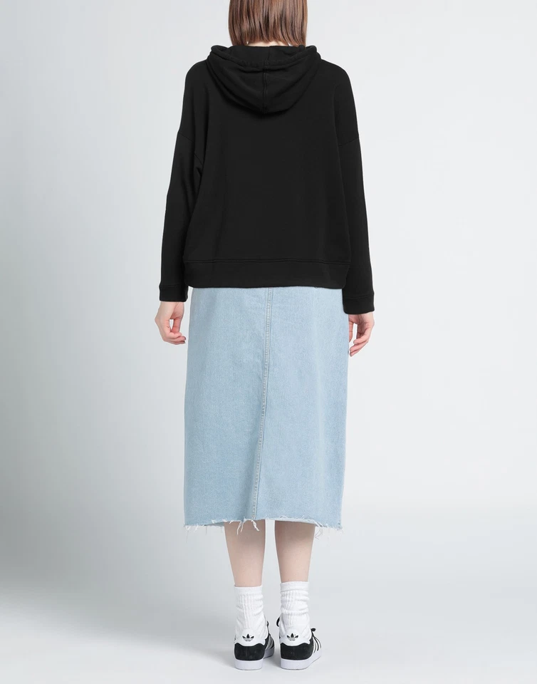 PVP €297 FORTE_FORTE Sudadera con Capucha Talla 2 M Negra Mangas Largas Hecha en Italia Foto 2 de 4