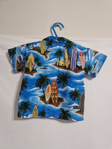 RJC Baby Boys Shirt Size 12months Made In Hawaii Style 1261 100% Cotton Surf... - Picture 9 of 9