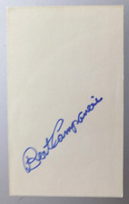 Bert Campaneris Hand-Signed Index Card
