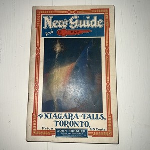 Guide Book Niagara Falls Toronto 1929 Edbauer Map