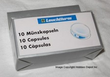 10 Lighthouse Round 28mm Inner Diameter Coin Capsules 1/2oz Austrian Gold holder