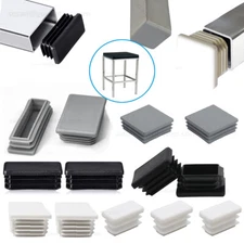 Square Plastic Black Blanking End Caps Tube Pipe Inserts Plug Bung Box Section