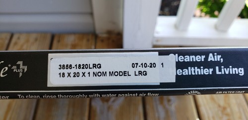 Permatron LifeStyle Plus 18x20x1 Washable Whole House Electrostatic Filter NWT - Picture 4 of 15
