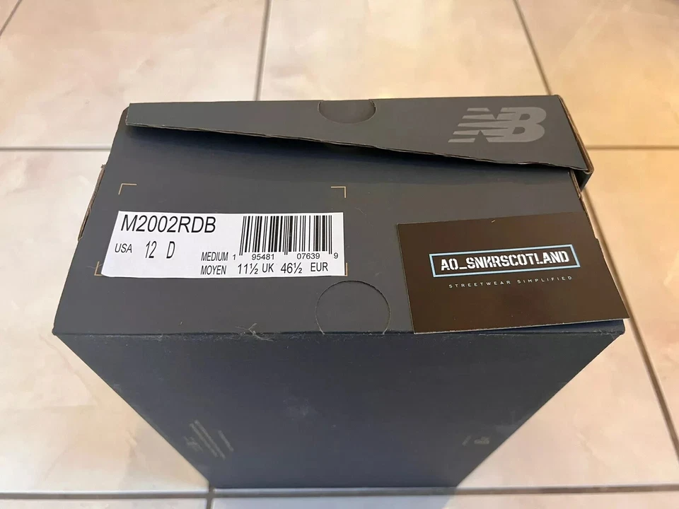 New Balance 2002R Protection Pack Phantom Black UK11.5 / US12 M2002RDB QuickP&P✅ - Image 2 of 4
