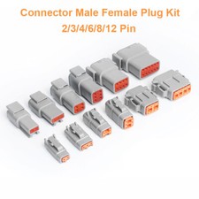 Deutsch DTM 06/04 2/3/4/6/8/12 Pins Waterproof Connector Male Female Plug Kit