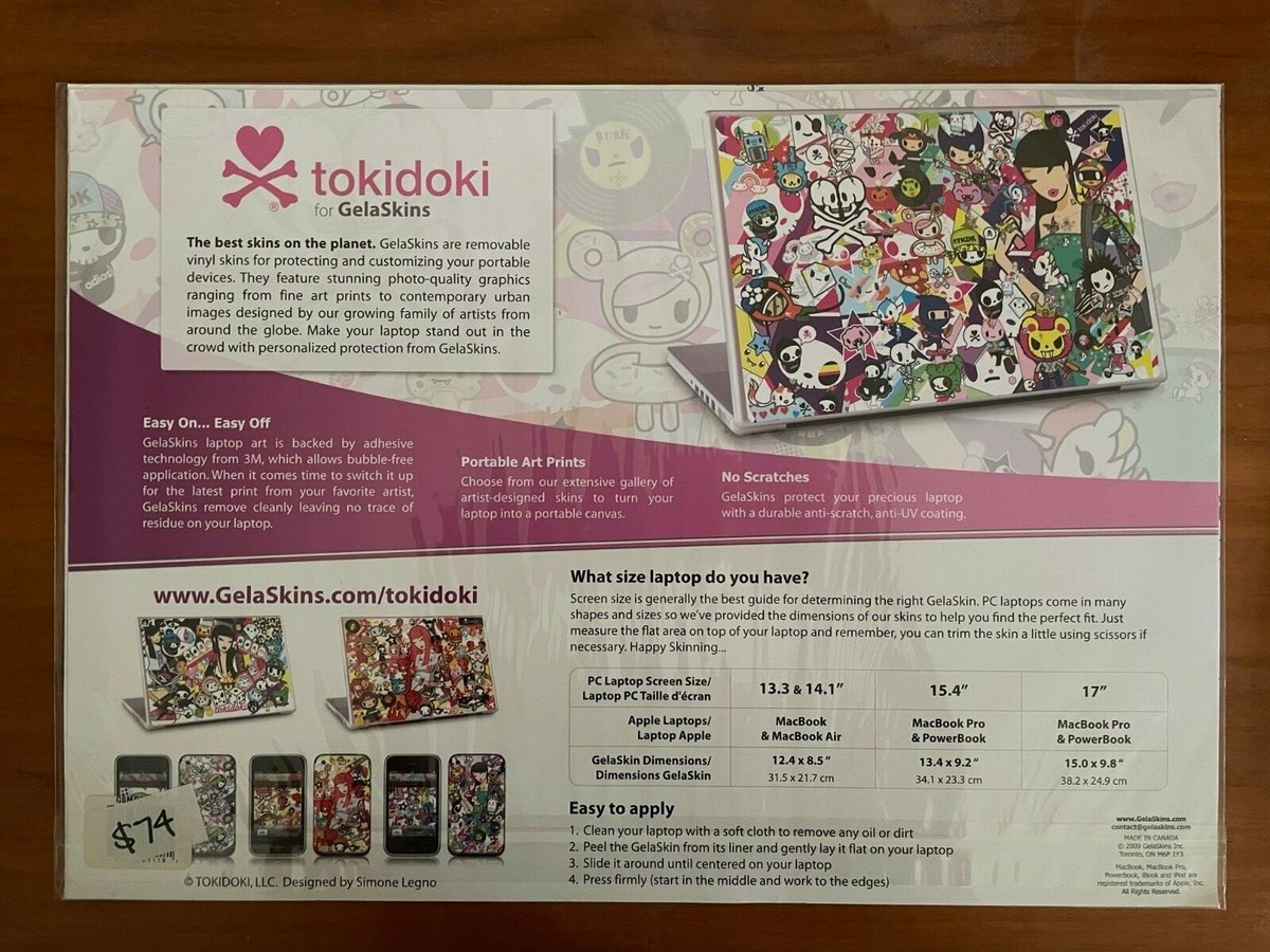 tokidoki Macbook PC Laptop Removeable Vinyl Skin Gelaskin
