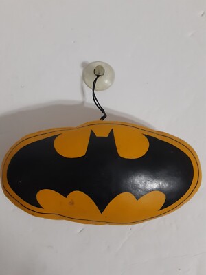 Batman Logo Plush 1997 Claw Machine Prize Window Cling  DC Vintage 