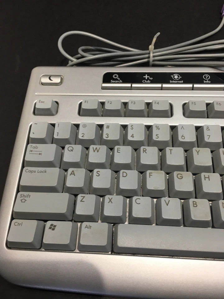 Vintage HP Computer Wired Keybard Model# 5187 - Image 3 of 4