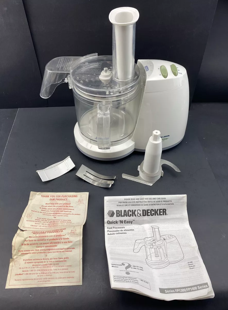 Black & Decker FP1400 Quick N Easy Plus Food Processor & Shredder