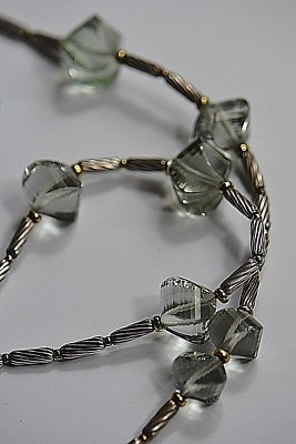 David Yurman Sterling Silver, 18K Gold and Prasiolite Beads  NWT David Yurman Prasiolite Bead Necklace main image 0
