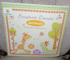 Scrapbook Calendar Animals 12-Months of Memories Fast Shipping NEW Children