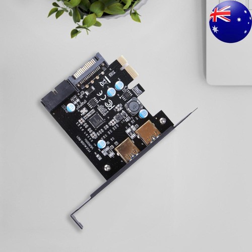 PCI-E to USB 3.0 2 Port PCI Express Expansion Card 19-Pin Power Connector