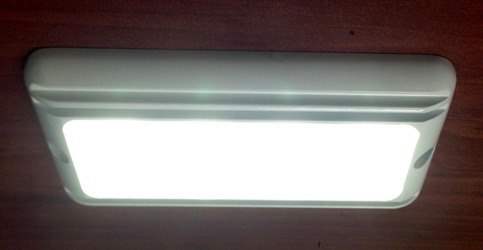 MARINE BOAT HIGH INTENSITY LED ENGINE ROOM LIGHT WHITE BRUSHED FINISH