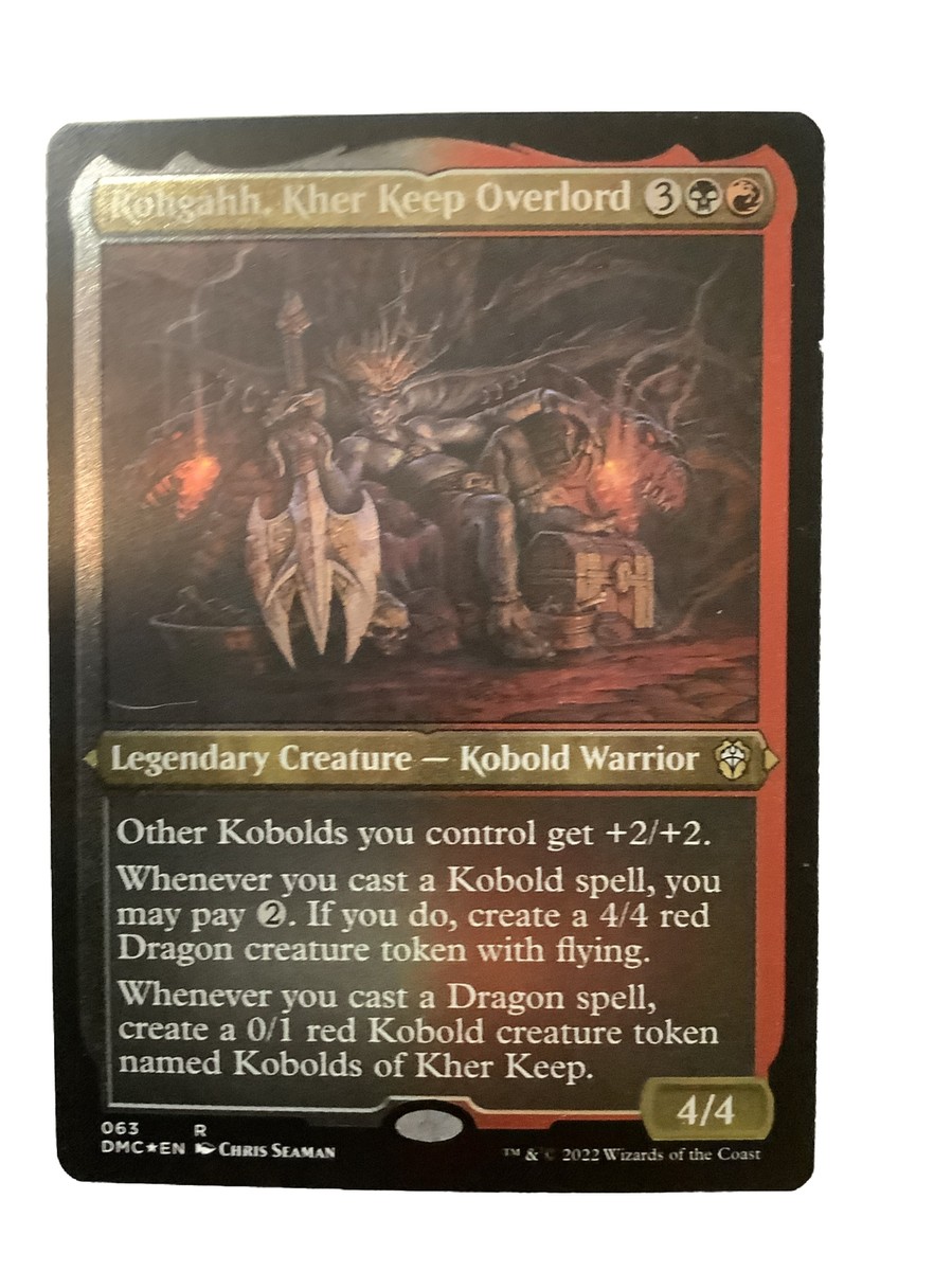 Rohgahh, Kher Keep Overlord DMC #063 Etched Foil Dragon Tokens MTG