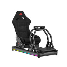 RS e-Sports Racing Simulator Cockpit Aluminium Frame With Seat and LED Lights
