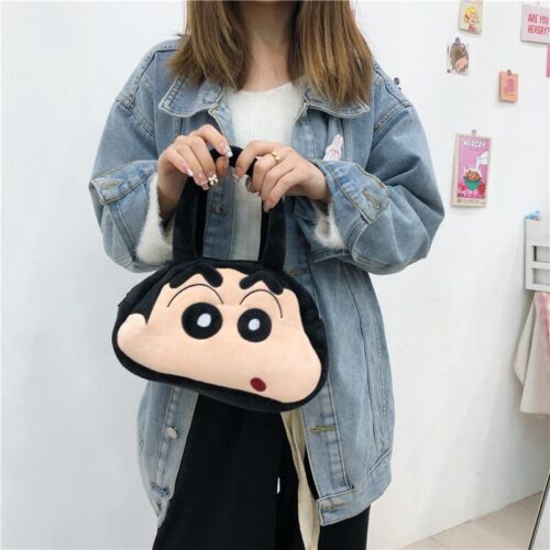 Crayon Shin-Chan Plush Shoulder Bags pouch handbag Bag tote zip anime new |  eBay