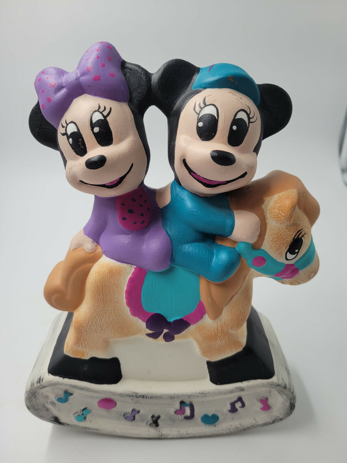 Mickey & Factory outlet Minnie Mouse Musical Ceramic Vintage Horse Play Rocking Time sale