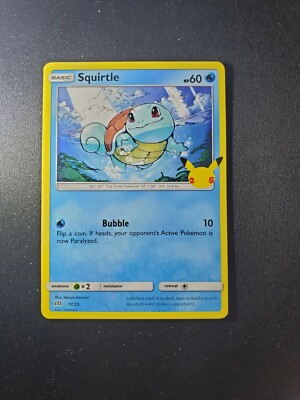 Squirtle - Pokemon 25th Anniversary Mcdonalds Promo 2021 - Non Holo -  #17/25