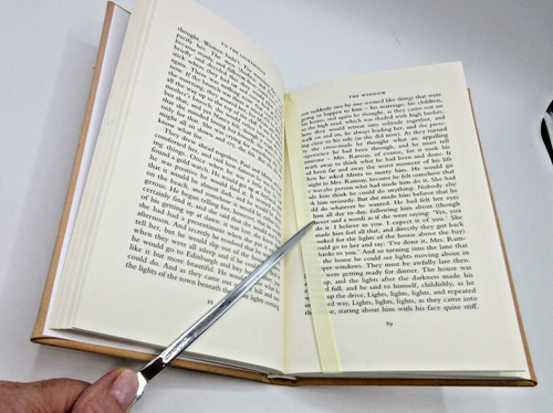 Virginia Woolf: To the Lighthouse Leather Bound Hardcover Natural Vachetta - Foto 7 di 7