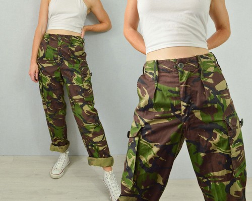 British Army Camo Pants - Khaki Green 