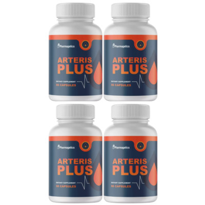 ARTERIS PLUS Blood Sugar Support Alpha Lipoic Acid & Cinnamon - 4 Bottles