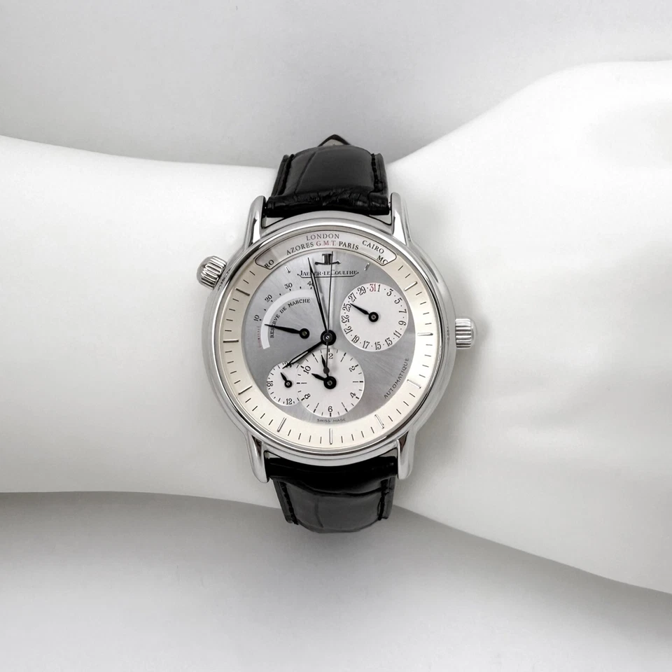 Reloj Pulsera Jaeger-LeCoultre Master Geographic 169.6.92 Platino Foto 3 de 4