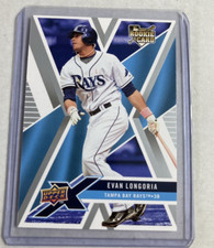 2008 Upper Deck X #94- EVAN LONGORIA Rookie RC Card.. rookie card picture