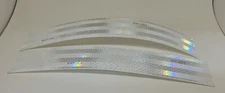 3M 2"X12" White Reflective Reflector Safety Silver Warning Conspicuity Tape 2X