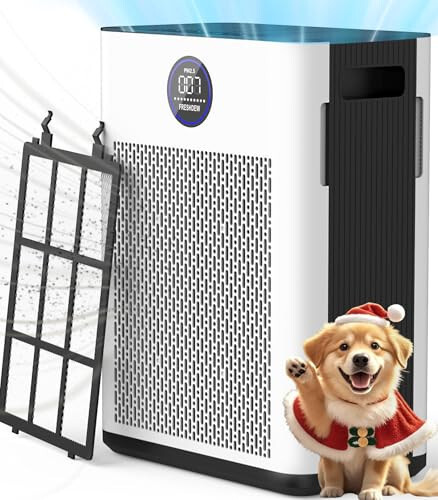 Air Purifiers for Home Up to 2300ft² With Double-sided Air Inlet, Air Quality an