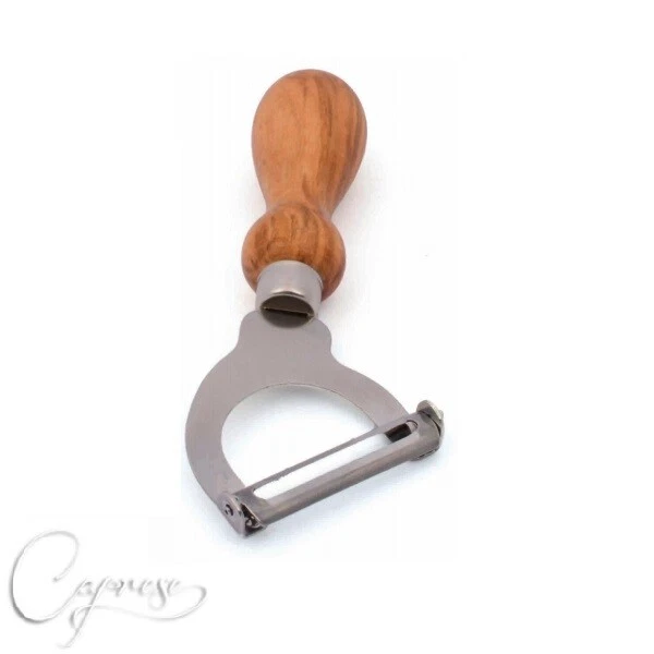 Olive Wood Vegetable Peeler 14 Cm From Italy New!