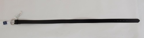 Nuevo cinturón clásico para mujer GAP NEGRO hebilla plateada ajustable cuero de vaca pequeño - Imagen 4 de 4