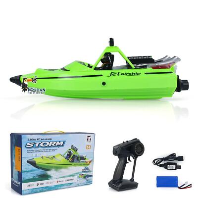 2.4G RC Boot Lichter Selbst Aufrichten Jet Schiff RTR Spielzeug Rennboot Motor