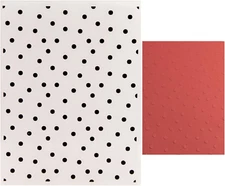 Polka Dots Plastic Embossing Folders for Cards Making Dots Background Texture Em