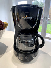 NO RESERVE DeLongh Filter Black Coffee Machine -Permanent Coffee Filter BARGAIN