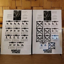Bowflex Power Pro Workout Poster Laminated Single Sided Mounted READ