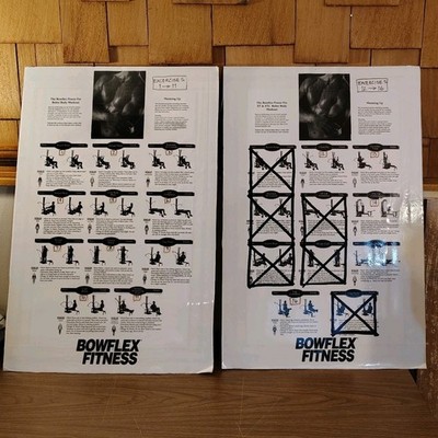 Bowflex Power Pro Workout Poster Laminated Single Sided Mounted READ