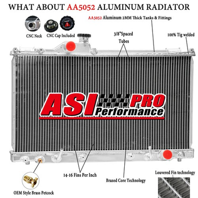 #ad 3 Row Aluminum Radiator FIT 2001 2005 02 03 04 Lexus IS300 3.0L l6 GAS AT $159.00