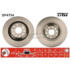 2x Bremsscheibe hinten für Skoda Kodiaq 1 NS6 Octavia 3 5E3 5E5 4 NX3 | 326869