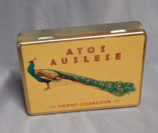 Blechdose ATOS AUSLESE Zigaretten Schwetzingen Export Orient-Cigaretten