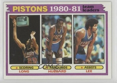 1981-82 Topps Team Leaders John Long Phil Hubbard Ron Lee #50 0c4
