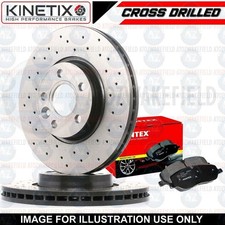 JUEGO PASTILLAS MINTEX 355mm PARA NISSAN 370Z Z34 DISCOS FRENO DELANTEROS PERFORADOS CRUZADOS