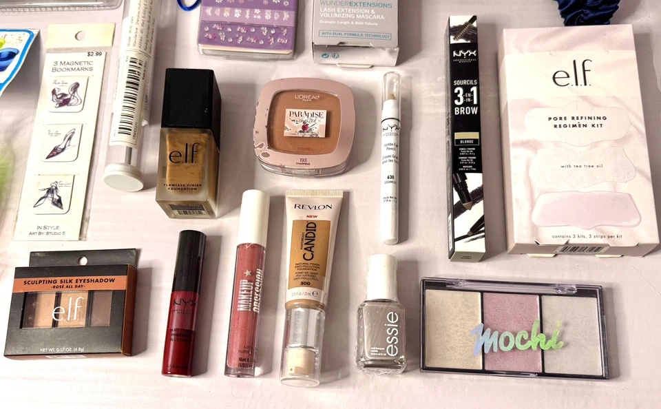 Mixed Wholesale LOT BUNDLE 25 MAKEUP COSMETIC Lip Skin Hair Accessories & More - Image 2 of 4