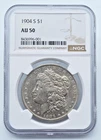 1904-S Morgan Silver Dollar NGC AU 50 - T461